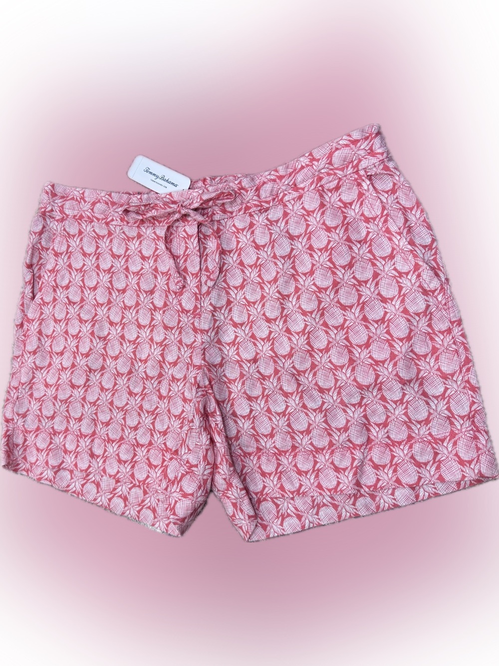 Women's Tommy Bahama Linen Fineapple Shorts, NWT, size M